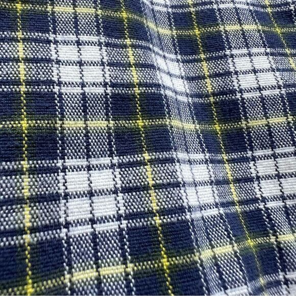 Hawker Rye Men's Slim Stretch Oxford Casual Button Front Shirt Blue Plaid size M - Picture 6 of 11